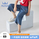 水孩兒（SOUHAIT）童裝女童褲子夏季新款兒童闊腿褲百搭休閑褲 藍牛仔 140
