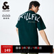 杰克·瓊斯（JACK&JONES） 春季新款潮重磅純棉印花寬松休閑多色圓領(lǐng)短袖T恤男款225101019