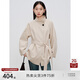 自巧小個子韓版立領(lǐng)風衣外套女2024秋裝新款插肩袖百搭上衣長短款 霜杏色短款 XXS (1碼)