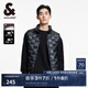 杰克·瓊斯（JACK&JONES）冬修身時尚簡約輕盈保暖柔軟舒適羽絨馬甲背心外套男裝224434011 E44黑砂色 S 170