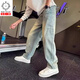 倉石一樹(shù)倉石一樹(shù)潮牌直筒牛仔褲男春秋季2025年新款百搭時(shí)尚簡(jiǎn)約高端長(cháng)褲 藍色 XL