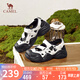 駱駝（CAMEL）丑萌涼鞋女透氣鏤空櫻花厚底休閑涼鞋 L25M255006 米/黑 36 