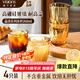 VISIONS康寧高硼硅玻璃杯鉆石杯家用耐高溫加厚輕奢玻璃水杯250ML四只裝