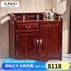 詠月紅木家具印尼黑酸枝（學(xué)名：闊葉黃檀）茶水柜 實(shí)木餐邊柜酒水柜中式茶幾泡茶臺(tái) 泡茶幾