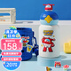 杯具熊（BEDDYBEAR）兒童雙飲保溫杯316不銹鋼男女小學(xué)生上學(xué)高顏值吸管杯子寶寶水壺 星辰雙飲-超級飛俠樂(lè )迪600ml