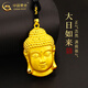 中國(guó)黃金（CHINA GOLD）佛頭黃金吊墜男女足金如來佛祖項(xiàng)鏈七夕情人節(jié)生日禮物送女友老婆 【精工】佛頭吊墜（默認(rèn)黑繩） 約8.3g【定制款2-3天發(fā)貨】