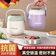洽苒德國304不銹鋼保溫飯盒家用上班族帶飯保溫飯桶學(xué)生便當(dāng)餐盒保溫 304#提鍋-遠(yuǎn)山紫-送折疊勺+保溫袋