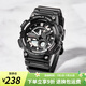 卡西歐（CASIO）手表男十年電力 戶外運動男表 多功能石英學生手表學生表考試表 AEQ-110W-1A