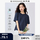 佐丹奴抗皺保型T恤女易打理垂感圓領(lǐng)寬袖口短袖上衣13325237