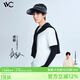 VVC成毅同款防曬帽女遮陽帽防紫外線夏季工學(xué)視野戶外大檐帽 時(shí)尚黑 