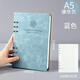 資優(yōu)森A4康奈爾5r記憶法活頁(yè)筆記本B5高顏值考研法考加厚可拆卸活頁(yè)本A5 活頁(yè)(無(wú)扣)：A5-湖藍色(200頁(yè))
