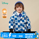 迪士尼寶寶（Disney Baby）迪士尼童裝男童羽絨服潮酷米奇時(shí)尚滿印羽絨服厚實(shí)防寒 藍(lán)白 7歲/身高140cm