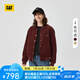 CAT卡特新品女士寬松工裝風(fēng)燈芯絨棒球棉服夾克商場同款 棕褐色 M