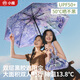 小魔太陽(yáng)傘遮陽(yáng)傘雙層黑膠防曬傘防紫外線晴雨兩用迷你便攜三折傘8骨