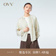 OVV2023春夏新款女裝大地色系輕薄精致松緊圓領(lǐng)休閑夾克外套 卡其（凈色）15 S