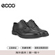 愛步（ECCO）休閑皮鞋男 商務正裝鞋德比鞋 都市倫敦系列 01001黑色 40 