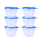 特百惠（Tupperware）400ml鮮果碗/冷藏保鮮盒/QQ圓碗/干果零食盒（顏色隨機） 400ml鮮果碗 6件套 顏色隨機