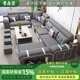 貴森堡（GUISENBAO）布藝沙發(fā)客廳2025新款大戶型現(xiàn)代簡(jiǎn)約多功能藍(lán)牙音響充電u型沙發(fā) 貓抓皮海綿版座包(30%選擇) [三件套]送凳子 3.0m