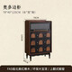 芝華士同款法式復(fù)古實(shí)木斗柜客廳中古風(fēng)靠墻電視柜旁小邊 全實(shí)木斗柜長78cm寬40cm高125cm 整裝