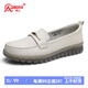 強(qiáng)人軟面軟底豆豆鞋透氣便捷女樂(lè)福鞋媽媽鞋 JDA237072 米色 37