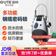 固特密碼鎖掛鎖摩托車(chē)電動(dòng)車(chē)頭盔鎖防盜奶牛密碼鎖自行車(chē)掛鎖鋼絲繩 奶牛密碼鎖 銀色（可伸縮鋼纜）