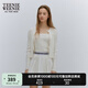 Teenie Weenie小熊女裝春季簡(jiǎn)約風(fēng)公主風(fēng)兩件套毛衣針織吊帶開(kāi)衫女空調(diào)衫 象牙白 S