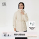 KOLON SPORT/可隆中量羽絨服 女子壓膠連帽冬GTX防風(fēng)寬松鵝絨外套夾克 LKDJ4WTK16-IV 象牙白 M 165/88A