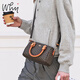 why單肩包女波士頓手提女包斜挎新年女款2025新款小新年情人節禮物 啡色