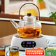憶壺茶（YIHUTEA）煮茶壺電陶爐煮茶器燒水壺泡茶爐養(yǎng)生壺套裝泡茶壺加厚提梁壺 1500w白色電陶爐+煮茶壺1.3L