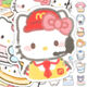 100張Q版可愛hellokitty貼紙高顏值diy筆記本三麗鷗凱蒂ins風全套 軟糯Kitty50張精美貼紙