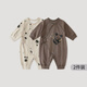 巴厘小豬【2件裝】初生嬰兒衣服a類(lèi)純棉春秋連體衣寶寶秋季新生兒哈衣爬服 熊貓竹影+霧灰 【2件裝】 73cm