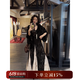 三吉黑花【渡清歡】新中式國風(fēng)秋冬連衣裙2024新款高級感穿搭詫寂 黑白  黑白  M
