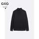 GXG男裝  多色保暖高領(lǐng)毛衫2023年冬季新款 黑色 L