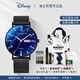 迪士尼（Disney）手表學(xué)生考試專(zhuān)用高中生初中生男款夜光防水男孩青少年中學(xué)生手表 米奇滿(mǎn)天星-鋼帶【星期日歷】
