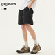 gxg.jeans男裝多色繡花基礎休閑短褲薄款25年夏新品 黑色 175/L