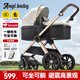 ANGI BABY嬰兒推車(chē)可坐可躺嬰兒車(chē)新生兒避震可折疊高景觀雙向兒童手推車(chē)