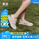 森達(dá)羅馬涼鞋女款2025夏新商場同款運(yùn)動風(fēng)休閑豬籠鞋4CFQ1BK5 米色 38