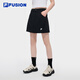 FILA FUSION斐樂(lè )新機服女子梭織裙2025夏季新款時(shí)尚休閑吊帶半身裙 正黑色-BK M 165/66A/M