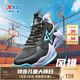 特步（XTEP）兒童童鞋風(fēng)獵籃球鞋實(shí)力街籃運(yùn)動(dòng)鞋 黑/蘭紫色 36碼