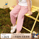 Classic Teddy精典泰迪兒童褲子男女童防蚊褲夏季寶寶純棉薄款長褲 妃紅 110 