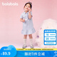 巴拉巴拉童裝兒童連衣裙女童寶寶裙子夏裝2025學(xué)院polo裙繡花208225111020