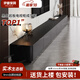 伊意巖板電視柜落地茶幾組合客廳現(xiàn)代簡約小戶型高級黑色實木電視機柜 實木2.6米巖板電視柜【包安裝】