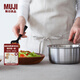 無印良品（MUJI） 不銹鋼鋁整體三層鋼單柄鍋 奶鍋 小鍋 單人食鍋 銀色 約1.5Ｌ/直徑16*高13cm