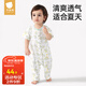 貝肽斯嬰兒衣服夏季寶寶連體衣短袖薄款透氣新生兒爬服夏季款連體衣 趣味小恐龍-5A抑菌 90cm
