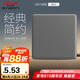 德力西（DELIXI）開關(guān)插座面板 CD815系列 面蓋擋板 空白填空面板 星空灰