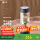 萬(wàn)象（WANXIANG）雙層茶水分離玻璃杯V258L藍灰色310ML商務(wù)辦公禮盒裝機械開(kāi)關(guān)水杯