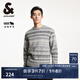 杰克·瓊斯（JACK&JONES）男裝冬季時(shí)尚百搭潮舒適休閑寬松針織衫圓領(lǐng)織花毛衣男224413024 G41淺花灰色 S 170