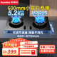 榮事達（Royalstar）燃氣灶天然氣煤氣灶雙灶 小開孔600mm嵌入式臺式液化氣灶小尺寸小灶王聚能家用全進風爐灶大火力灶 (聚能圓架)600小開孔+九腔鴛鴦R36A 管道天然氣