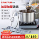 凌豐（LINKFAIR）304不銹鋼湯鍋家用燉煮鍋無涂層復(fù)合鍋底電磁爐燃?xì)庠钔ㄓ?2-3人適用 22cm 4L