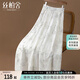 絲柏舍新中式半身裙2025夏季新款女裝優(yōu)雅高腰印花中長(zhǎng)款A(yù)字裙